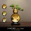Nuevo Adorno de Calabaza de la Fortuna Estilo Chino para Sala de Estar, Regalo de Inauguración de Casa de Lujo Ligero de Gama Alta, Decoración de Oficina, Regalo para Casa Nueva