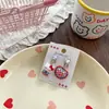Lindo Dibujo Animado Gato Kt Niña Conejo Collar para Niños Pulsera de Cuentas Colorida Dopamina Clip para Oreja Accesorios para Bebé