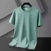 Camiseta de Malla de Secado Rápido para Hombre de Manga Corta 2026 Nuevo Verano Delgada de Seda Helada para Hombre Transpirable Ropa Deportiva para Correr