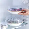 Tapa Especial para Calentar en Microondas Tapa Tazón Tapa Redonda Doméstica Plástico Transparente Resistente al Aceite a Salpicaduras Tapa Conserva Frescura Tapa para Verduras