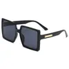 Nuevas gafas de sol de alta gama con montura grande estilo ins, tendencia europea y americana, protección UV, gafas marrones para mujer, estilo de celebridad de internet 2332