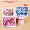 Feliz Aniversário Pintura com Diamantes Infantil DIY Kuromi Pintura com Diamantes Porta-Retrato Presente para Melhor Amigo Atacado Desenho Animado