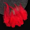 Venta Directa de Fábrica de Puntas de Plumas Blancas Cortas Materiales para Manualidades DIY Accesorios para Atrapasueños Juguetes para Mascotas Palo Atrapagatos Decoraciones