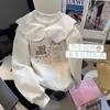 Sudadera con Capucha de Manga Larga para Niñas 2026 Otoño Invierno Estilosa Sudadera Gruesa con Felpa Cuello de Muñeca Artículo Popular