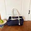 Bolso de Hombro de Mezclilla Chic Color-block de Moda Bolso de Mano Ligero de Alta Gama de Nicho para Viajes Diarios de Gran Capacidad