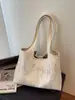 Bolsa de Ombro Casual Fashion Transfronteiriça 2025 Novo Estilo de Verão Bolsa de Tecido com Linhas Únicas, Bolsa Tote de Grande Capacidade para o Dia a Dia