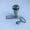 Ms816-40 Cromo Brillante con Cilindro de Cerradura Cilíndrico de Compresión por Llave, Cerradura Telescópica para Puerta de Vehículo