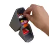 Estuche de Silicona de Pie, Caja de Almacenamiento Inclinada de Doble Propósito, Portalápices de Escritorio de Gran Capacidad, Estuche de Papelería Retráctil Portátil para Estudiantes