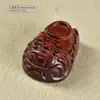 Palo de Rosa Sándalo Tallado Cabeza de Tigre Zapatos Verde Bebé Sándalo Colgante Zodiaco Tigre Colgante para Teléfono Móvil Accesorios para Llavero DIY