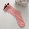 Calcetines Finos de Verano para Mujer con Colores Contrastantes, Calcetines Holgados Estilo Japonés, Calcetines Transparentes de Costilla de Doble Puño a Media Pantorrilla, Calcetines Zhuji