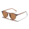 Gafas de Sol Redondas con Montura de Carey Personalizadas Transfronterizas Anti-UV Gafas Estudiantiles Anti-Luz Azul Gafas de Sol