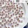 [Rosa Silvestre] Flor de Pegamento Suave Rosa Degradado Retro Material para Joyería Hecha a Mano DIY Manicura con Cuentas Funda de Teléfono Móvil