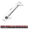 Llave de Carraca Bidireccional de 72 Dientes, Ahorradora de Esfuerzo, Rápida y Duradera, Grado Industrial, Llave de Carraca Multifuncional de Doble Propósito con Boca Abierta de Flor de Ciruelo