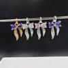 Colgante de Lazo de Cinta con Circonitas Micropavimentadas Relleno de Oro de 14K que Conserva el Color Colgante para Pulsera DIY Collar Pendientes Pendientes