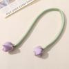 Mori fresco dulce tela flor de tulipán colgante DIY moño para el pelo cuerda para el pelo anillo para el pelo accesorios para el pelo accesorios al por mayor