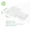 Caixa de Embalagem Descartável Ecológica Biodegradável de Amido de Milho para Viagem, Caixa para Hambúrguer, Segura para Micro-ondas, Refrigerável, Recipiente Alimentar Descartável
