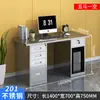Escritório de aço inoxidável 304 fábrica limpa oficina livre de poeira laboratório mesa de computador com gaveta console espessado