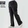 Jeans Cargo Sueltos de Cintura Alta para Mujer, Estilo Nuevo Europeo y Americano, Adelgazantes, Levanta Glúteos, Transpirables, Adecuados para Uso al Aire Libre, Pantalones Casuales de Tallas Grandes