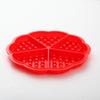 Molde para gofres de silicona de grado alimenticio, 5 piezas, forma de flor, para muffins de amor, molde para hornear en horno a cuadros