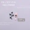 Zm Nuevo Super Flash Circonita Cruz Joyería para Uñas Arte de Uñas Joyería de Circonita Incrustada Plata Blanco Negro Cobre Joyería de Diamante para Uñas 28