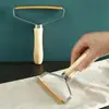 Quitapelusas de Mango de Madera para Abrigos TikTok Hogar Ropa Depilador Tienda de Tintorería Cepillo para Pelusas Removedor Manual de Pelusa
