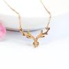 Collar Colgante de Acero de Titanio con Diamante Natural Sudafricano de Guan Yu Fábrica Venta al por Mayor Dropshipping S2071314