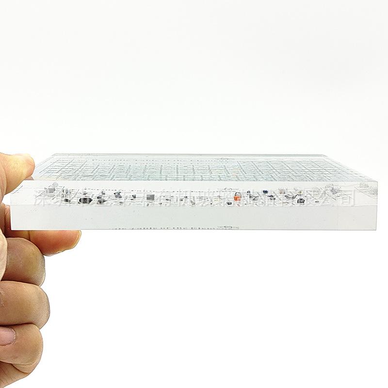 亚克力标本 内嵌元素实物亚克力水晶内埋元素表化学元素创意礼物