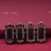 Nuevo colgante Thangka de doble cara con incrustaciones de diamantes, acabado espejo, impermeable, diseño de moneda de cobre, collar de los Cinco Señores, colgante de riqueza y tesoro, y un colgante que representa a la deidad Mahakala