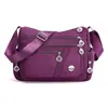 Bolso de Tela para Mujer Bolso de Hombro Tela de Nylon Impermeable Bolso de Mujer Bolso Cruzado de Lona Japonés y Coreano Bolso Cruzado para Madre Bolso de Negocios para Mujer