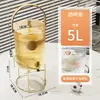 Jarra de agua fría de gran capacidad para el hogar transfronteriza, multiusos para la sala de estar, cubo de jugo multifuncional, jarra de agua fría transparente de alta estética