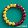 Pulsera de cristal de mineral crudo de rejalgar natural, pulsera de cinabrio, pulsera amarilla, cuentas de transferencia para mujer, pulsera de arena de rejalgar, productos genuinos, amuleto