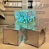 Luz de Noche Creativa DIY Mar de Flores de Tulipán Cubo Mágico 3D Regalo para Novia Hecho a Mano Regalo de San Valentín Cumpleaños