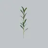 Folha de oliveira simulação planta verde flor única loja de flores arranjo de flores cena de casamento material de correspondência decoração flor de simulação folha de flor atacado transfronteiriço