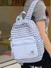 Mochila con estampado de rayas estilo coreano, moderna y versátil, mochila de nicho estilo Ins para estudiantes de secundaria, preparatoria y universidad