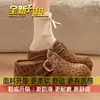Sapatilhas Muller de um passo vestuário feminino 2026 novo outono sola grossa aumento interno de altura sapatos Birkenstock bolinhas meias-pantufas fechadas