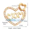 M18 L26 K07 Accesorios para joyería DIY colgante de cobre puro colgante pequeño luna triángulo corazón de melocotón redondo marca