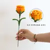 Direto do fabricante: Palitos torcidos de rosa e hibisco, flores acabadas em várias cores, buquês de presente para Dia dos Namorados e aniversários para namorada