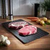 Nueva placa de descongelación de aluminio Amazon transfronteriza placa de descongelación rápida de carne alimentos congelados bistec placa de descongelación rápida