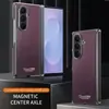 Adequado para capa de celular Samsung ZFold8Ultra, suporte giratório de couro magnético, capa protetora de tela dobrável ZFold8