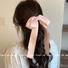 Horquilla para el cabello estilo ballet para niñas ~ Lazo de cinta para el cabello para mujer Fresco Sencillo Lindo Combinable Moderno Elegante Estilo Coreano Tocado