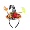 Accesorios de Fiesta de Disfraces del Festival de Fantasmas de Halloween Aro de Cabeza de Calabaza Araña Murciélago Calavera Sombrero de Bruja Aro para el Cabello Hebilla para la Cabeza