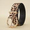 Novo cinto de leopardo feminino vintage cinto largo jovem estudante jeans decorativo europeu e americano moda pino fivela cinto