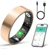 Anel inteligente transfronteiriço anel frequência cardíaca oxigênio no sangue monitoramento de saúde contagem de passos exercício sono bluetooth IP68 à prova d'água