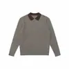 Ropa Vintage Yidao Otoño 2026 Nuevo Estilo Retro Japonés Versátil Old Money Suéter de Punto Pullover Bloque de Color Cuello Solapa