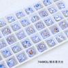 Rhinestones Cuadrados de 10 mm para Uñas Dongzhou, Cristales Cuadrados y Redondos Coloridos de Uñas Artísticas DIY de Moda, Decoraciones Cuadradas para Uñas al por Mayor