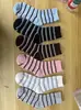 Calcetines a rayas de otoño para mujer, calcetines de media pantorrilla, estilo de rayas para primavera y otoño, coreanos, modernos, versátiles, calcetines largos, finos, de verano, que absorben el sudor