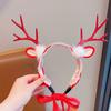 Nueva diadema navideña europea y americana con astas, joyería para adultos hecha a mano, bonita tocado para niños, artículos de venta al por mayor