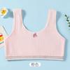 Roupa íntima estilo regata para crianças maiores, Camisola de algodão para meninas de 12 anos, Alunos do ensino fundamental, Alunos do ensino médio, Anti-impacto, Algodão puro, Sem aro