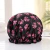 Gorro de ducha doble impermeable para adultos, gorro de cocina para maquillaje, champú, ducha, engrosado, logotipo imprimible, los fabricantes pueden configurarlo