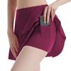 Falda de Yoga plisada transfronteriza europea y americana para mujer, falda deportiva de verano de cintura alta con sensación de segunda piel, minifalda para entrenamiento, running, tenis